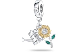 TINSLO Ciondolo Argento Sterling 925 con Cubic Zirconia Pendenti per Pandora Braccialetti, Compatibile con Braccialetti e Collane europei, perfetto Regali per Moglie e Ragazze B10