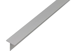 Alberts 473129 Profilé en T | aluminium, anodisé, couleur argent | 1000 x 20 x 20 mm