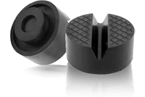 YIXISI 2 Pièces Bloc en Caoutchouc, Caoutchouc Cric, Tampon pour cric avec Conception antidérapante, pour Protégez Votre Voiture en la Levant par Le cric hydraulique