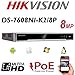 Produktbild 8CH HIKVISION Überwachungs-Recorder, 8 MP, NVR, IP-Netzwerk, PoE, HDMI, Full HD, 1080p, 4 K, UHD, professionelle digitale Sicherheit, bis 1 TB/2 TB/3 TB/ 4 TB/6 TB-Option, H.265, H.254, für Büro/Geschäft, DS-7608NI-K2/8P
