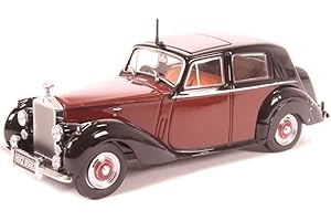 OXFORD DIECAST Rolls Royce Silver Dawn, dunkelrot/schwarz, RHD, 0, Modellauto, Fertigmodell, Oxford 1:43