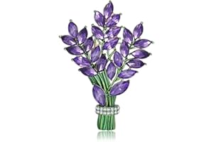 IMINI Delikatna lawendowa broszka przypinka dla kobiet dziewcząt fioletowy kryształ górski kryształ CZ kwiat boutonniere gorset odznaka broszki przypinki do klapy szalik klips akcesoria do sukni sukni