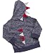BABYTOWN Baby Boys 100% Cotton Dinosaur Hoody Zipper Dino Hoodie Top Gift (12-18 MONTHS 86CM, DENIM)