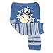 Baby & Toddler Wooly Leggings by Dotty Fish - Blue Stripe Hey Diddle Diddle - Medium / 12-24 months