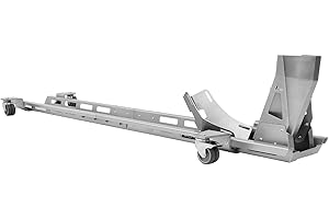 Rangierschiene mit Motorrad-Wippe Motorradwippe 17-21 Zoll Radhalter Radwippe Rangierhilfe Parkhilfe silber IBEX