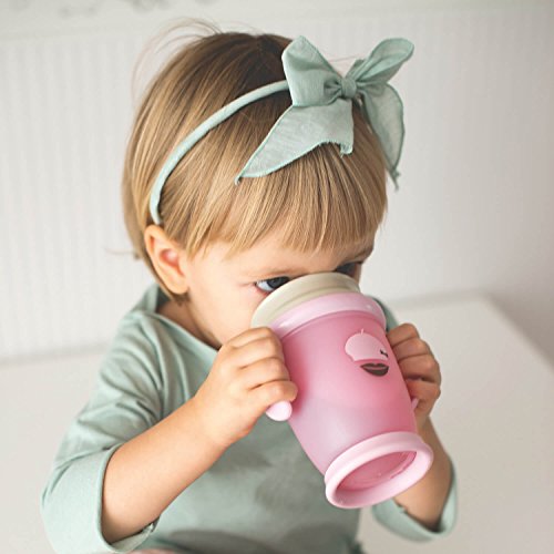 Lovi 1/595new Trinkbecher 360° Active Retro Baby, 14+ Monate, abdichtende Silikonscheibe, antibakterieller Schutz, 350 ml, grün - 7