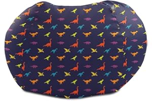 rucomfy Beanbags Kids Dinosaur Medium Size Bean Bag. Safe Comfortable Bedroom Toddler Chair. Boys or Girls Play Room Seating Furniture. Machine Washable & Durable. (Medium D80 x H60cm)