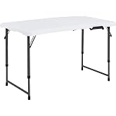 Mi Ko Mi Ka Folding Table Solid 180 cm or 48 inches, Portable, Public Use Regulations Indoor/Outdoor (EN 581-1/3) HDPE Resin