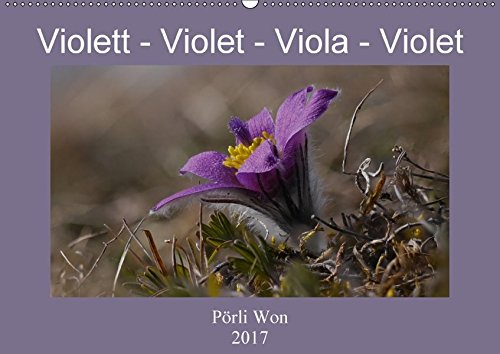 Violett - Violet - Viola - Violet (Wandkalender 2017 DIN A2 quer): Blütenzauber in Lila und Violett (Monatskalender, 14 Seiten ) (CALVENDO Natur)