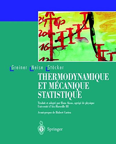 Download Thermodynamique et mécanique statistique Download Thermodynamique et mécanique statistique