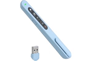 SOLRYN USB Puntero para Presentaciones, Mando para Diapositivas para PowerPoint Keynote Google Slides Presentador Inalambrico para Reuniones Discurso Enseñanza