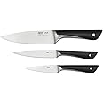 Tefal Jamie Oliver 3 Piece Kitchen Knife Set – German Stainless Steel, Durable Sharp Blades, Comfortable Handles, Black – K267S355