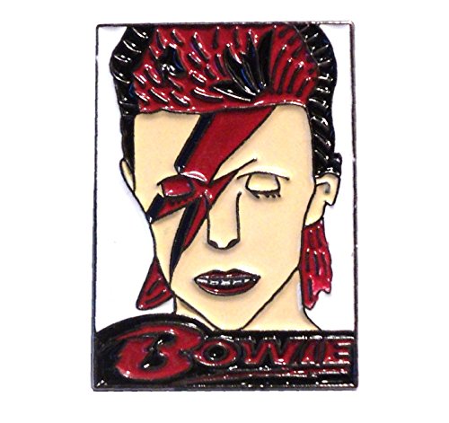 Preisvergleich Produktbild David Bowie Ziggy Stardust Metal Enamel Music Badge