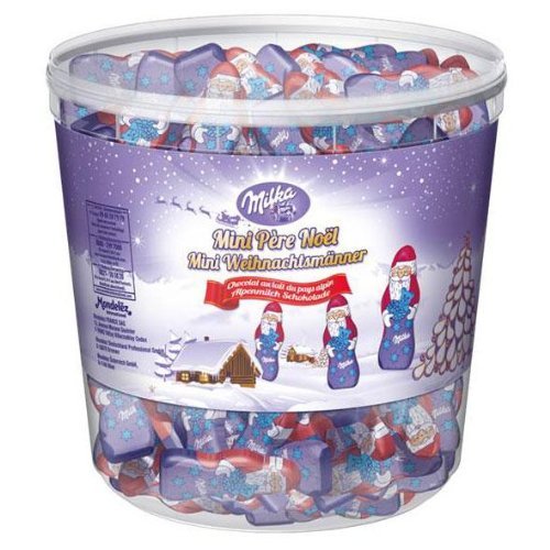 Preisvergleich Produktbild Milka Mini Weihnachtsmänner 1,54kg Dose