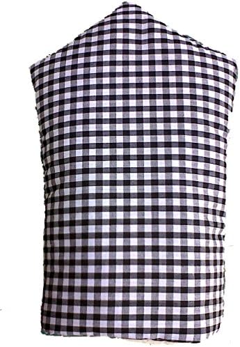 Navy Blue Gingham Check Cafetiere Cosy Coffee Pot Warmer