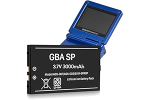 WAEUUKKPO Batterie pour Gameboy Advance SP, batterie de rechange 3000mAh haute capacité au lithium-ion pour Nintendo GBA SP AGS-001, AGS-003, SAM-SPRBP