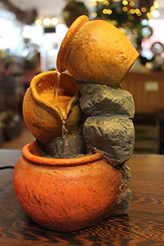 Tischbrunnen „Krüge“ Springbrunnen Zimmerbrunnen Zierbrunnen Kaskade Dekoration - 4