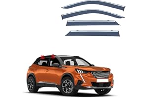 BURBIG 4Pcs Wind Deflectors for Peugeot 2008 MK2-P24 2020 2021 2022 2023, Side Window Ventilated Visors Rain Deflector Car Accessories