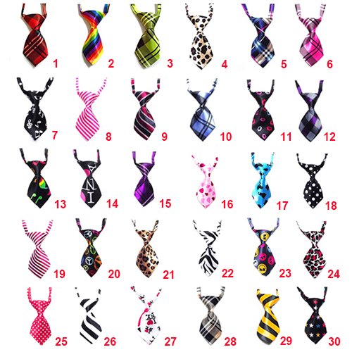 Lovely-Adjustable-Dog-Cat-Pet-Puppy-Bow-Tie-Collar-Necktie-30-Patterns