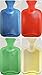 2 litre Natural Rubber Hot Water Bottle Double Ribbed Heat Therapeutic Pain Relief Aid Bed Hand Warmer Winter British Standard Approved