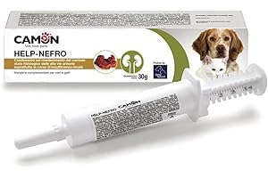 CAMON | Help-Nefro Pasta in Siringa da 30g, Supporto per Vie Urinarie Cani e Gatti, Insufficienza Renale