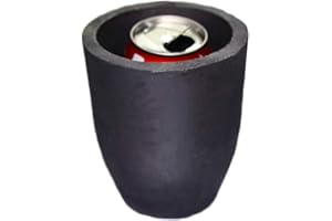 LLF Ton Graphit Tiegel Gießbecher Ofen Fackel Schmelzen Gießen Verfeinerung Gold Silber Kupfer Messing Aluminium Blei Zink und Legierungen (#5 (Kapazität 680 ml))