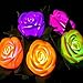 Produktbild Bluelover bunte LED Simulation Rose Blume Hochzeit Valentinstag Party Dekoration Geschenk - weiß