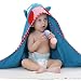 DINGANG® Soft Hooded Cotton Baby Bath Towel Wrap,100% Cotton, 90cm x 90cm