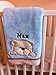 Personalised Deluxe Teddy Baby Blanket. Luxurious wrap. Great Baby Gift.