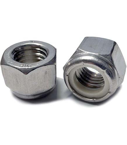10 Dadi Esagonali Stretti In Acciaio Inox 1/4-28 – 1/4x28 Jam Nuts