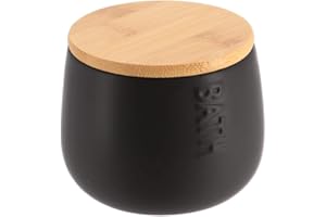 TENDANCE DOLOMITA BAÑO REDONDO CAJA DE ALGODÓN - BAMBÚ NEGRO