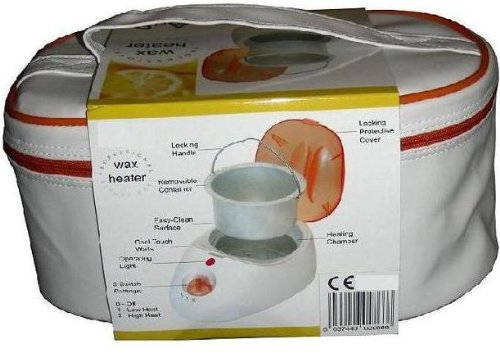 PROFESSIONAL WAX POT HEATER FOR BEAUTY THERAPIST LEGS BODY WITH FREE CARRY CASE AND PROFESSIONAL NAIL SCISSORS
