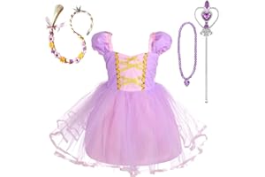 Lito Angels Princesa Blancanieves/Cenicienta/Sirenita Rapunzel vestir para Niñas Disfraz de Halloween Ropa Casual