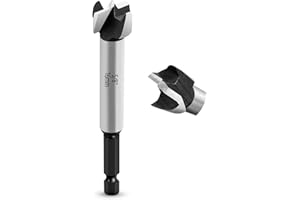 NICAVKIT Profesjonalne wiertło Forstner 16 mm do drewna, 16 mm, wiertło Forstner, wiertło do drewna, wiertło do otworów z trzonkiem sześciokątnym, wiertło do drewna, wiertło garnkowe, wiertło