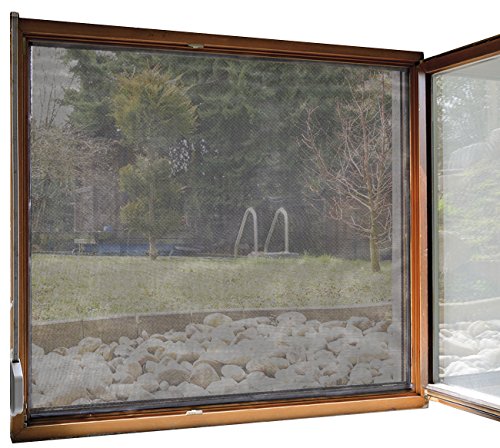 infactory Fliegengitter für Fenster, 130 x 150 cm inkl. 6 m Klebeband - 3