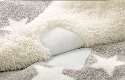 Happy Cherry Baby Polyester Swaddle Neugeborene Kapuze Schlafsack Separate Beine Baby Pucktuch Herbst Winter Mädchen Junge Wickeldecke 0-1 Jahr Stern 75 * 65 cm - 6