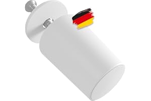 BAUHELD® Lot de 8 butées de volet roulant fermés 27 mm - Fabriqué en Allemagne - Tampon d'arrêt en plastique - Butée pour volet roulant avec vis - Convient aux lamelles de volet roulant blindés