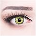 Produktbild Meralens gelbe Kontaktlinsen, Yellow Eclipse mit Pflegemittel ohne Stärke, 1er Pack (1 x 2 Stück)