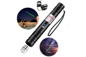 XIBEITRADE Grüne Taschenlampe, wiederaufladbar, verstellbar, geeignet für Sprachanweisungen, Sternenbeobachtung, Jagd, Camping, Haustier-Interaktion (grün)