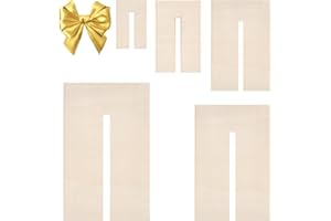 BENECREAT 5 Uds. Plantillas para Hacer Arcos, Tableros de Pajarita de Madera, Herramienta de Costura Artesanal para Hacer Lazos de Cinta, Lazos para el Cabello, Lazos de Regalo, Ranura: 8 mm