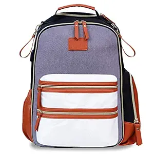 VISMIINTREND Laptop Bag Backpack for Women | Diaper Bag Backpack for Mothers | Stylish Maternity Bag | Baby Bag for Travel | Gift for New Mothers | Baby Shower Gift - Grandeur Brown