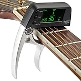 Ventajas de la cejilla: cambio rápido y fácil de poner en los instrumentos. La almohadilla de goma suave en los puntos de contacto entre el instrumento y el soporte brindan una protección perfecta al instrumento. Sin arañazos ni vibraciones en los trastes para guitarra eléctrica o acústica.
