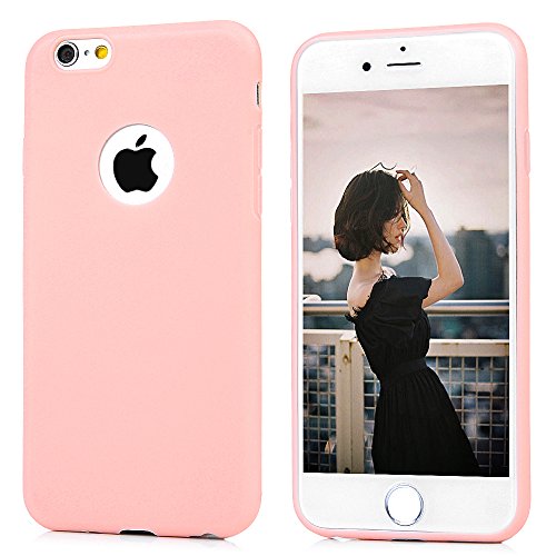 iphone 6/6S Plus Hülle Badalink iphone 6/6S PlusSchutzhülle TPU Handyhülle Case Cover Handytasche Anti-Rutsch Kratzfest Handyhülle Case Cover für Iphone 6/6S Plus Matt Rosa - 2