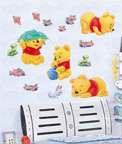 Wandaufkleber Wandtattoo Wandsticker Deko Winnie Pooh Kind Kinderzimmer WAG-034
