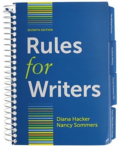 Rules for Writers with Writing about Literature (Tabbed Version) 7e & LearningCurve for Rules for Writers 7e (Access Card) by Diana Hacker (2013-01-01) gratuit Rules for Writers with Writing about Literature (Tabbed Version) 7e & LearningCurve for Rules for Writers 7e (Access Card) by Diana Hacker (2013-01-01) gratuit