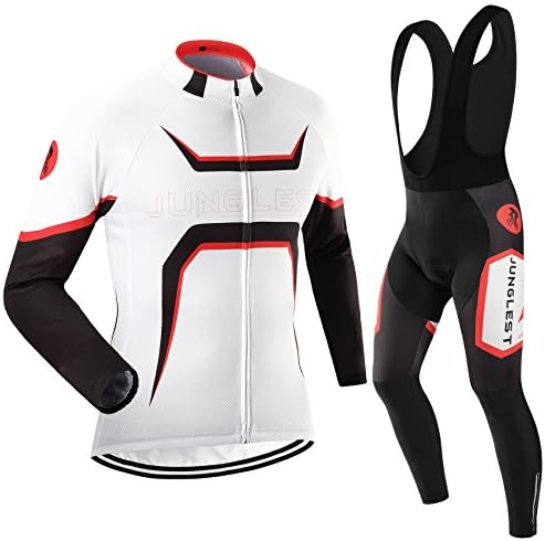 [3D pad][Type:Set[Black Bib] size:5XL] soft perspiration Dry Sleeve Long Breathable Comfortable Quick Shirts Jersey Cycling Men pad Cool Set Tights Sportswear Tops