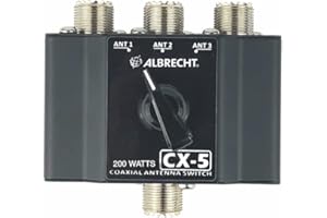 Albrecht CX-5 - Interruptor de Antena de 3 vías, Radio CB, 7402, para conectar 3 Antenas a una Radio