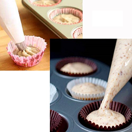 Lictin 120 Einweg Spritzbeutel Spritzbeutel Set Spritztüten für Spritztüllen (33cm) - 3