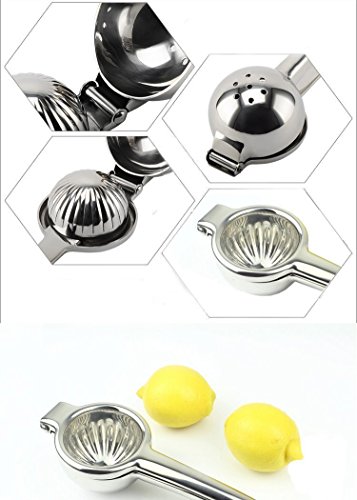 Zitruspresse Zitronenpresse hergestellt aus robustem 18/10 Edelstahl- Zitronen- und Limettensaftpresse für ein maximales Ergebnis BPA-frei und spülmaschinenfest - 6