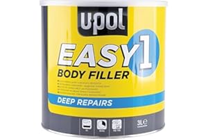 INTERMIX SUPPLIES Easy One Car Body Filler 3L – Easy Sand Polyester Filler for Steel, GRP, & Aluminium – High Adhesion, Easy Sanding, Professional Use